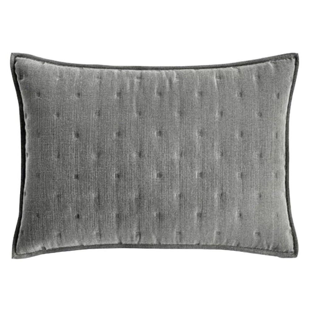 Hotel Collection  Broken Stripe/Yarn Dye Quilted STANDARD Sham Gray SET of 2